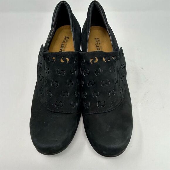 Naot Women's Black Laser Cut Suede Nubuck Pump Heels Size 40 (US 9) Formal - Picture 6 of 15